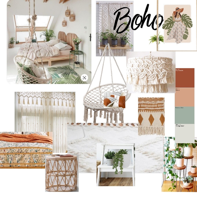 Boho Bedroom Mood Board by boneymaroney65@hotmail.com on Style Sourcebook