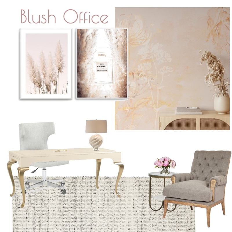 Blush Office Mood Board by Olive et Oriel on Style Sourcebook