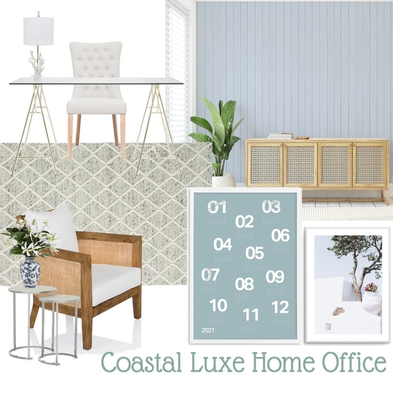 Coastal Luxe Office Mood Board by Olive et Oriel on Style Sourcebook