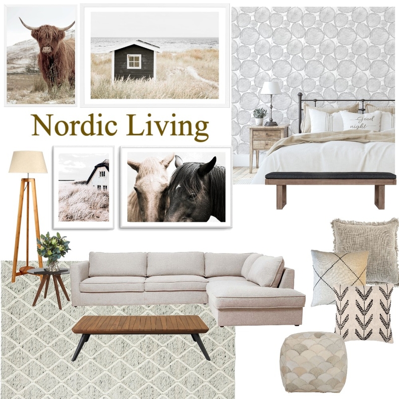 Nordic Living Room Mood Board by Olive et Oriel on Style Sourcebook