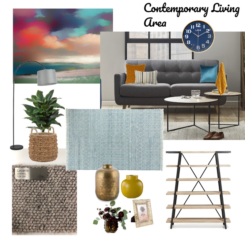 Contemporary Living Mood Board by Jo Sievwright on Style Sourcebook