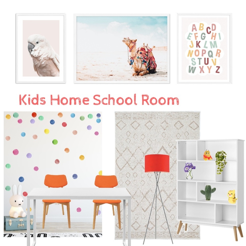 Kids Homeschool Room Mood Board by Olive et Oriel on Style Sourcebook