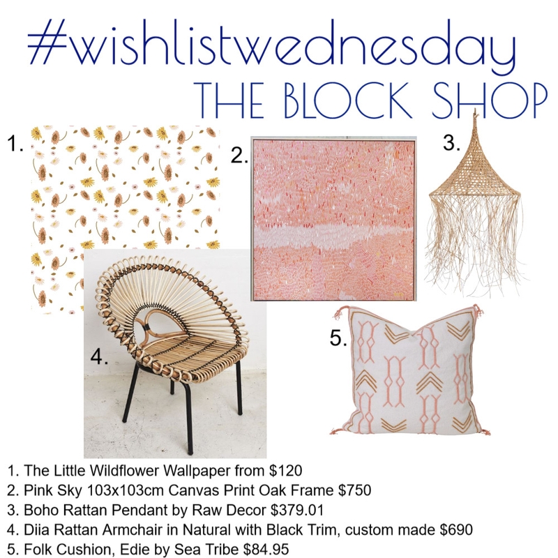 Wishlist Wednesday The Block Shop Bright Boho Mood Board by Kohesive on Style Sourcebook