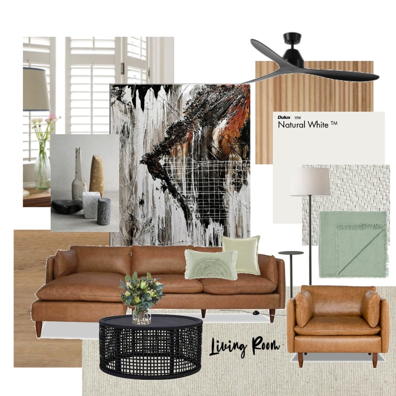 Living Room - Module 9 Mood Board by Bay House Projects on Style Sourcebook