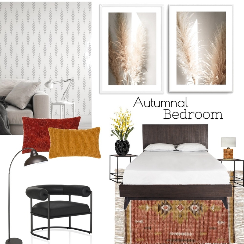 Autumnal Bedroom Mood Board by Olive et Oriel on Style Sourcebook