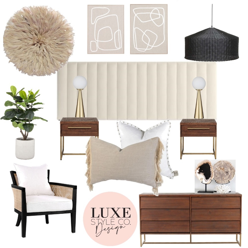 Contemporary Elegant Bedroom Mood Board by Luxe Style Co. on Style Sourcebook