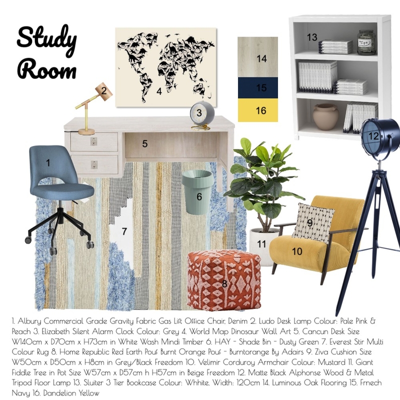 Study Room Mood Board by silver_hazel on Style Sourcebook