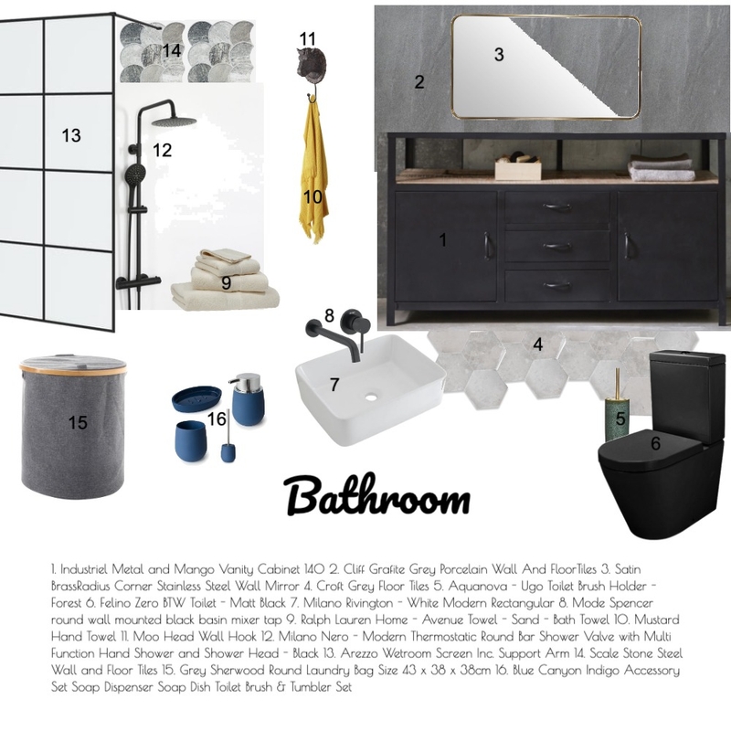 Bathroom Mood Board by silver_hazel on Style Sourcebook