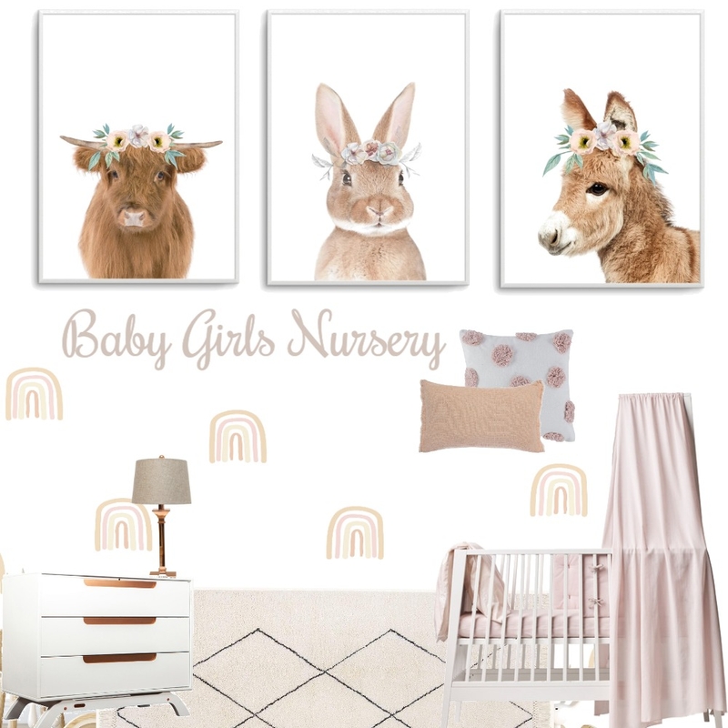 Boho Girls Nursery Mood Board by Olive et Oriel on Style Sourcebook