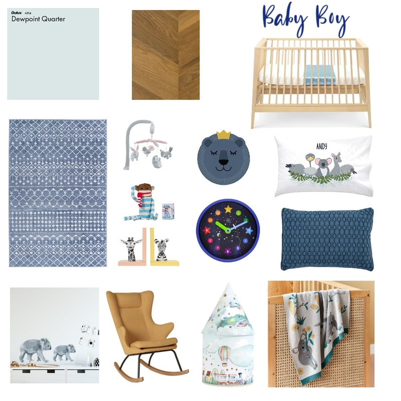 baby boy mood board Mood Board by alina06 on Style Sourcebook