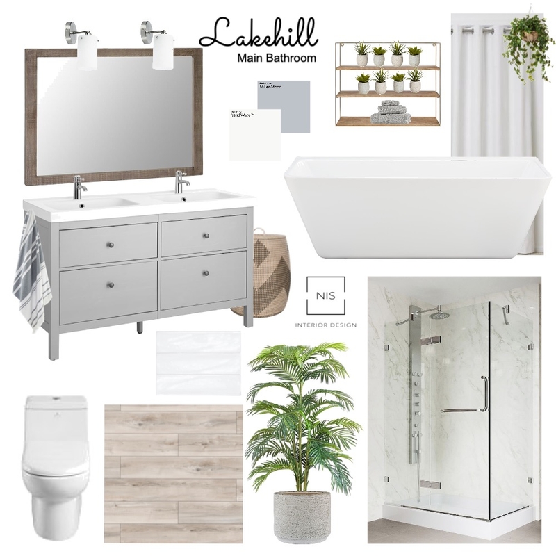 Lakehill Main Bathroom (option 3) Mood Board by Nis Interiors on Style Sourcebook