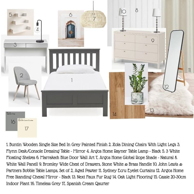 Guest Bedroom Mood Board by silver_hazel on Style Sourcebook