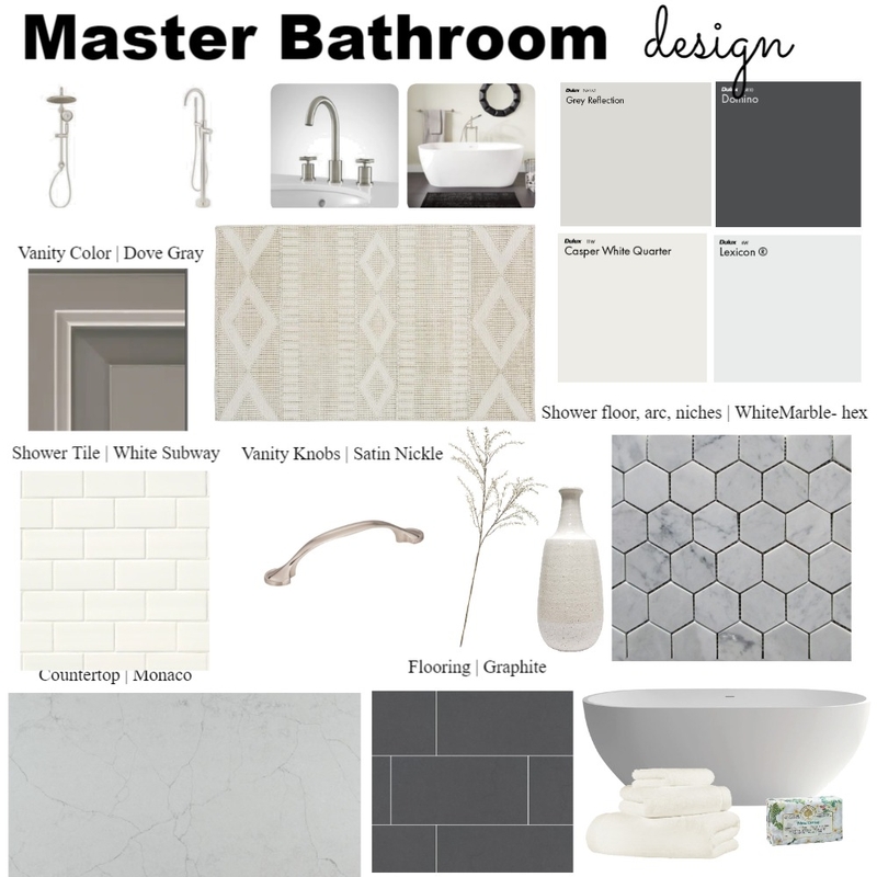 Frick Master Bathroom- update Mood Board by Arobison on Style Sourcebook