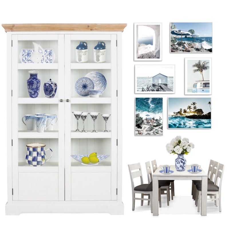 Coastal blue dining Mood Board by Margaret on Style Sourcebook