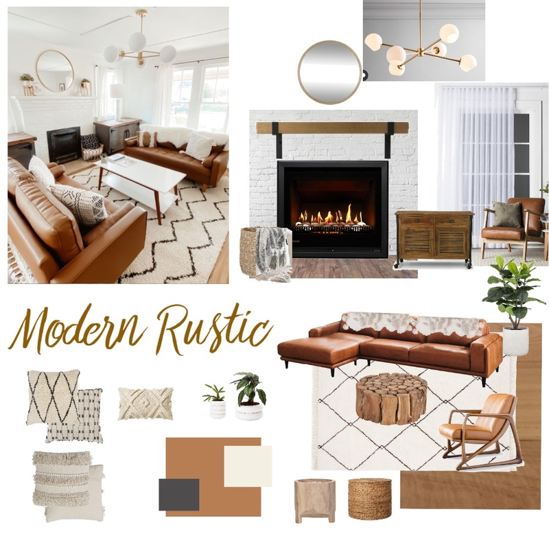 Modern Rustic v2 Mood Board by diemse@gmail.com on Style Sourcebook
