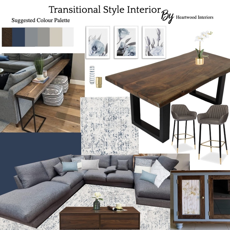 Transitional Style Mood Board by Martin on Style Sourcebook