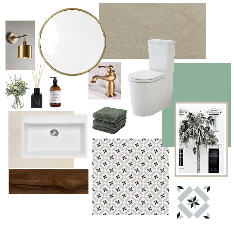 Powder Room Mood Board by chrissie_soriano on Style Sourcebook