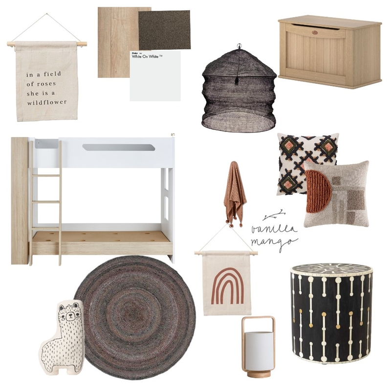 big girls room Mood Board by Stone and Oak on Style Sourcebook