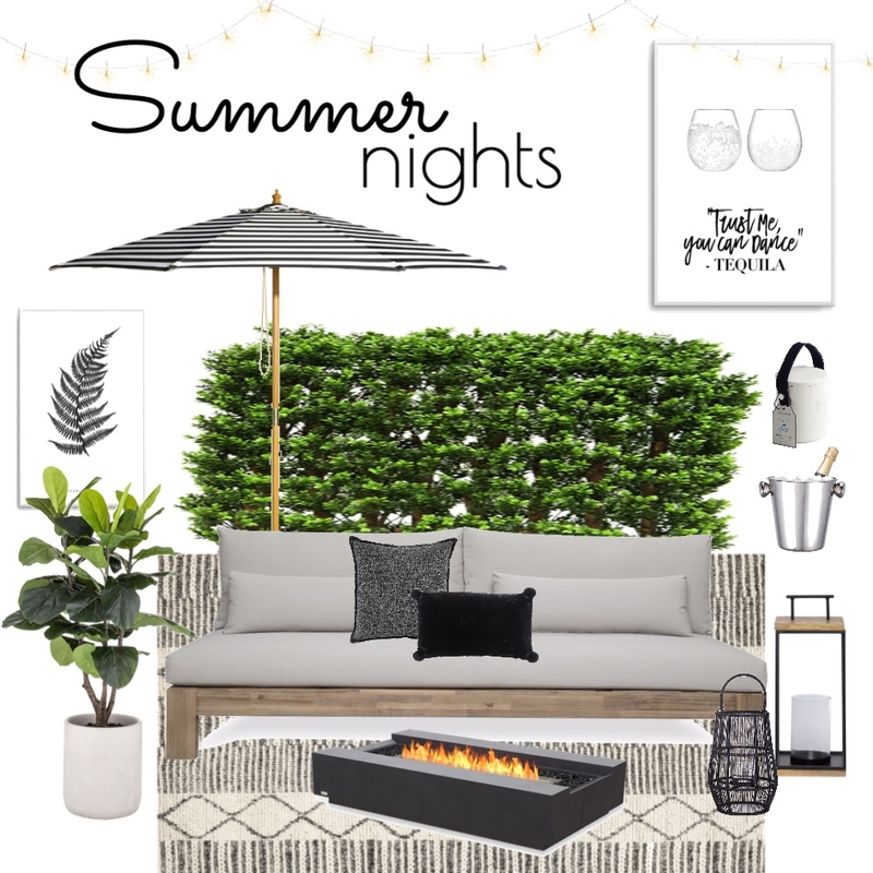 Summer Nights Mood Board by moose on Style Sourcebook