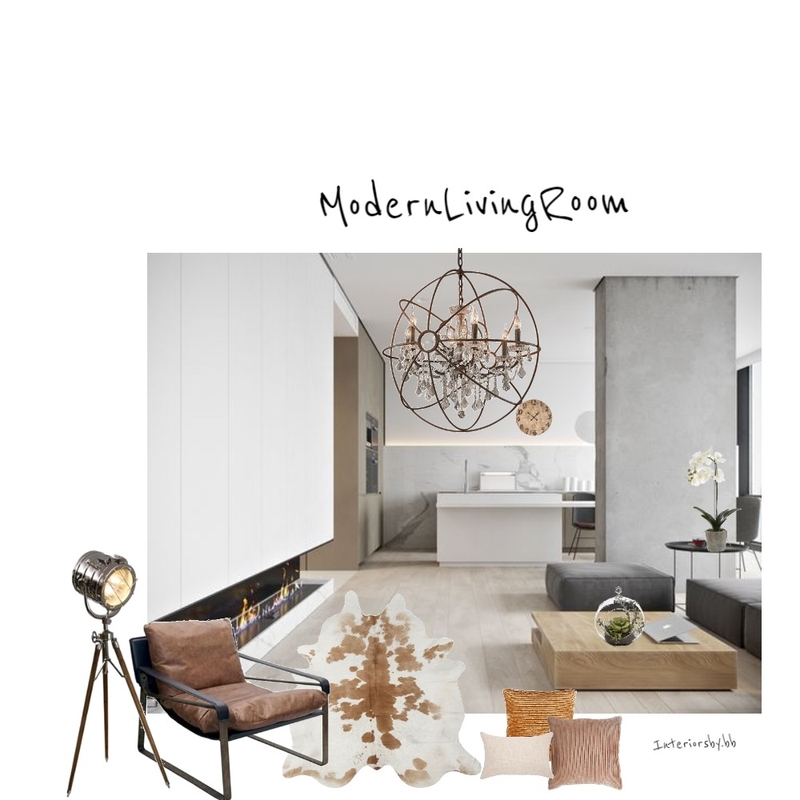 Modern Living Room Mood Board by Branislava Bursac on Style Sourcebook