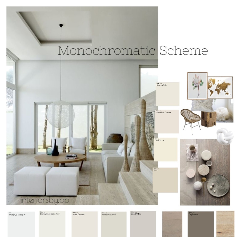 Monochromatic scheme Mood Board by Branislava Bursac on Style Sourcebook