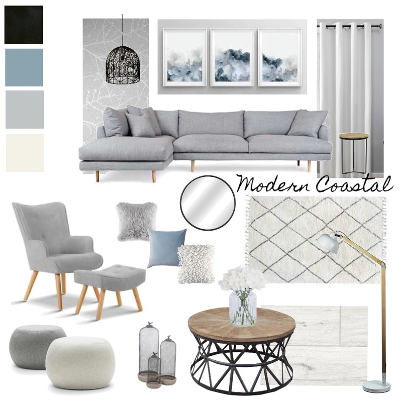 Modern Coastal Mood Board by irishcolipano on Style Sourcebook