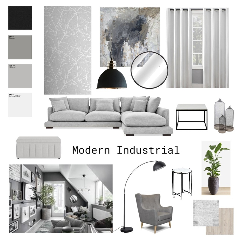 Modern Industrial Mood Board by irishcolipano on Style Sourcebook