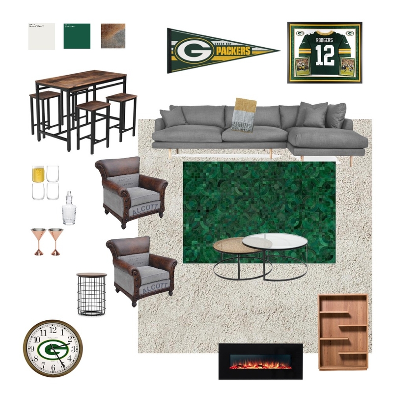 Packers Basement Mood Board by designedtobehome on Style Sourcebook