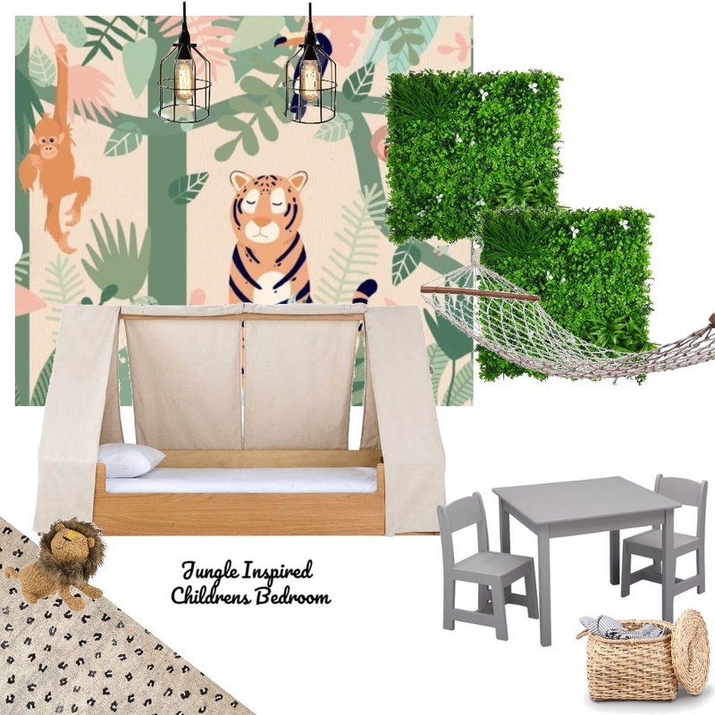 Jungle Inspired Bedroom Mood Board by HGInteriorDesign on Style Sourcebook