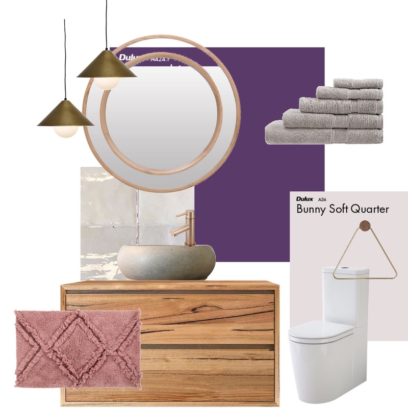 Purple toilet Mood Board by Annemarie de Vries on Style Sourcebook