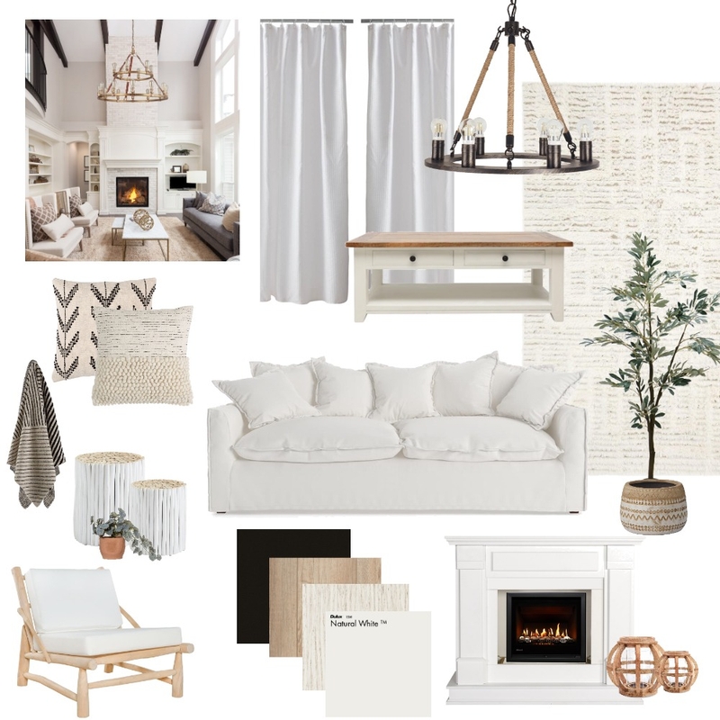 Farmhouse Living room Mood Board by Studio_M Designs on Style Sourcebook