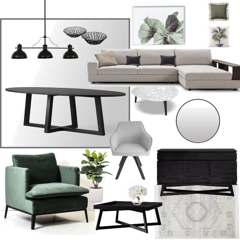 Monocromatic Greens Mood Board by SbS on Style Sourcebook