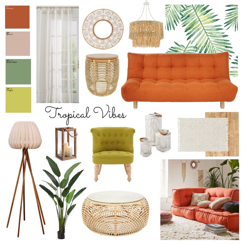 Tropical Vibes Mood Board by irishcolipano on Style Sourcebook