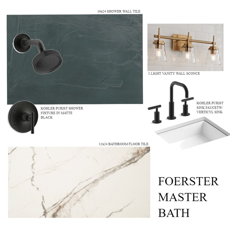 Foester master bath Mood Board by JoCo Design Studio on Style Sourcebook