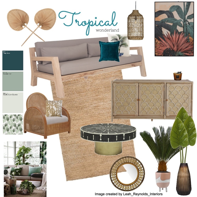 Tropical Wonderland Mood Board by leezel73 on Style Sourcebook