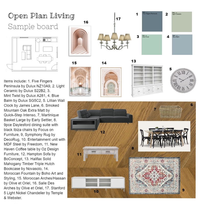 Open Plan Living Mood Board by Michelle Baker on Style Sourcebook