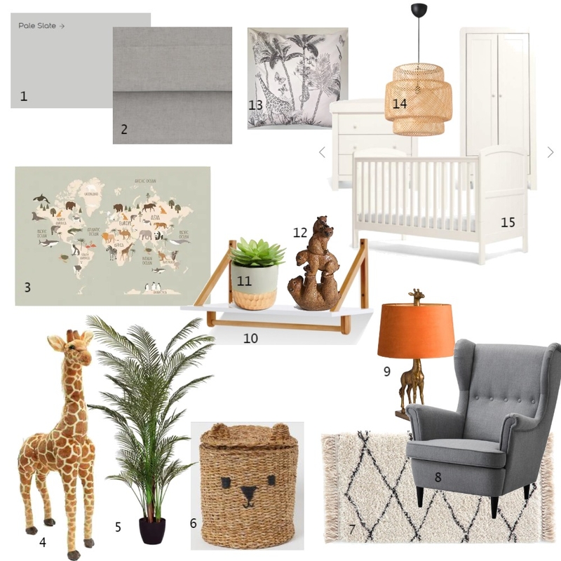 Nursery Sampleboard Mood Board by loubart17@outlook.com on Style Sourcebook