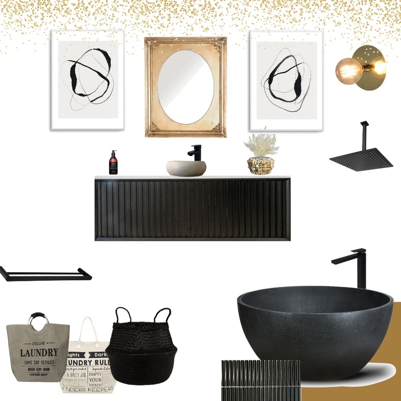 Luxe Bathroom Mood Board by MM Styling on Style Sourcebook