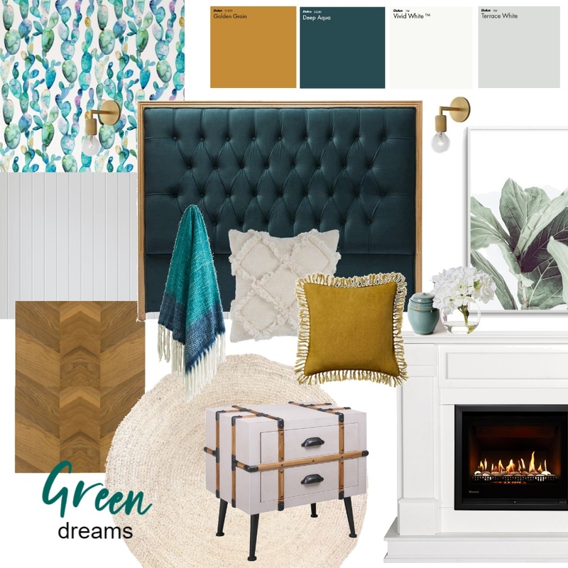 Green Dreams Mood Board by Forty Bends on Style Sourcebook
