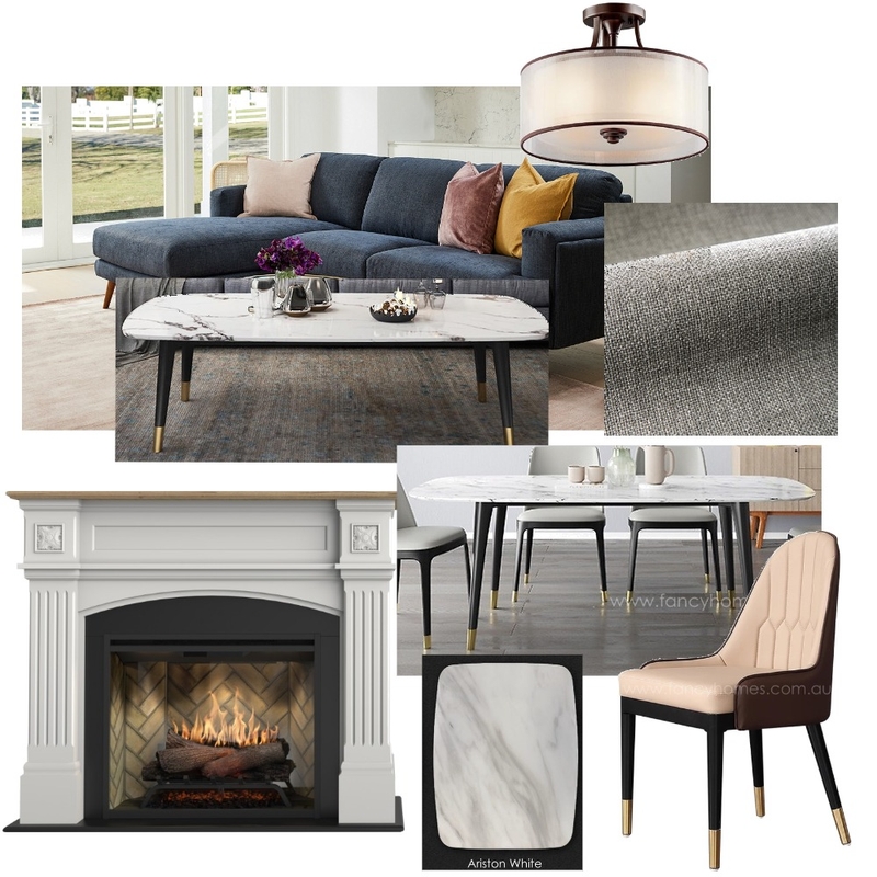 Family Room/Dining Mood Board by LizHL on Style Sourcebook