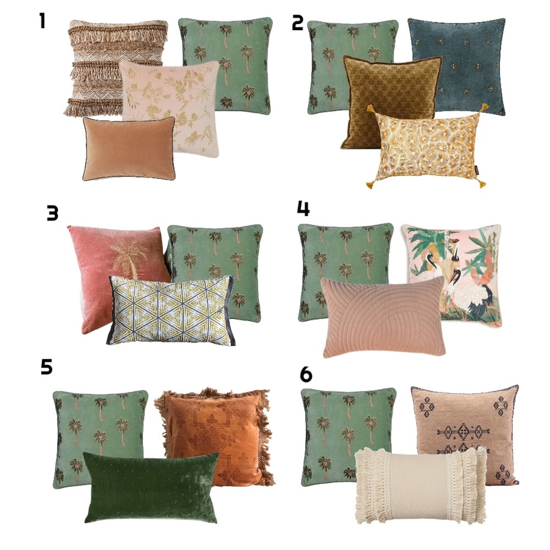 Cushion selection Mood Board by Cinnamon Space Designs on Style Sourcebook