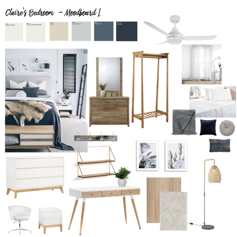 Claire's Bedroom - Moodboard1 Mood Board by sherissancm on Style Sourcebook