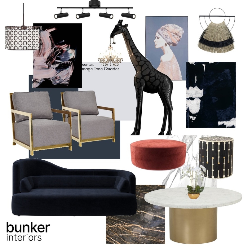 Hotel Bar - Luxe Eclectic Mood Board by Bunker Interiors on Style Sourcebook