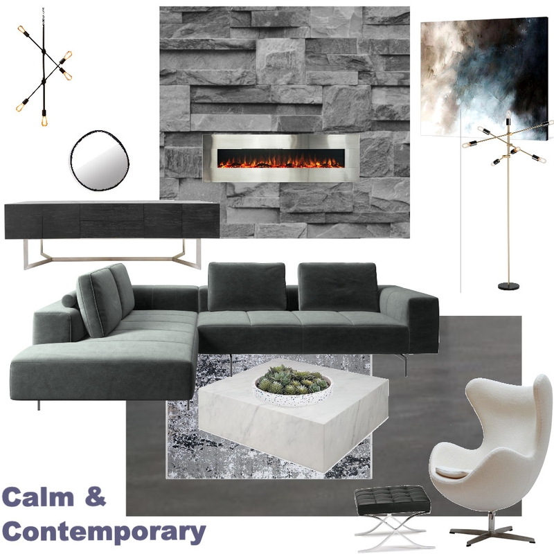 contemporary living Mood Board by Starlings Nest on Style Sourcebook
