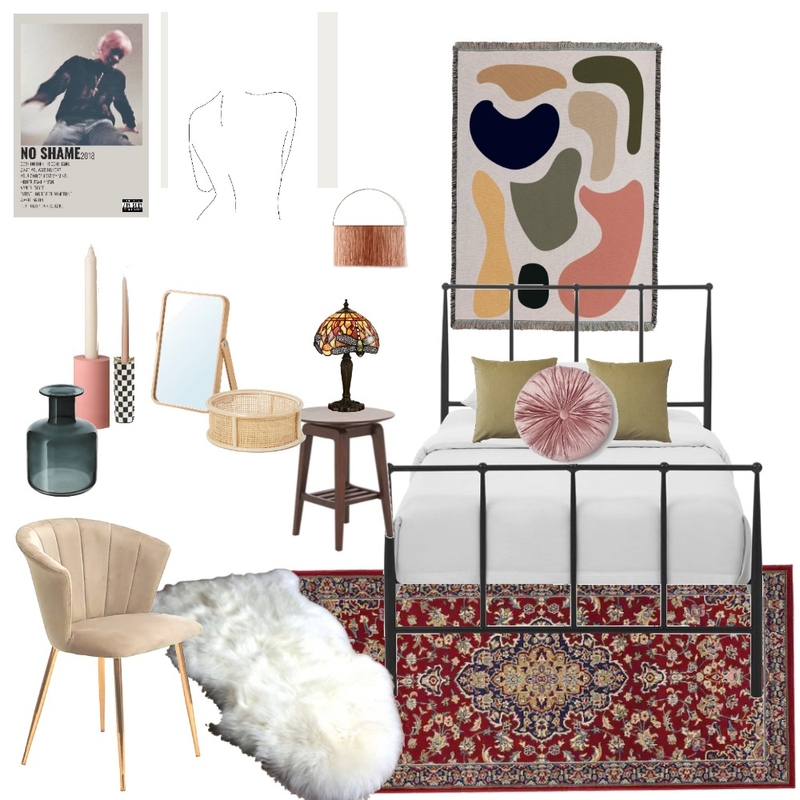 Eclectic Bedroom Mood Board by EvaGurney on Style Sourcebook