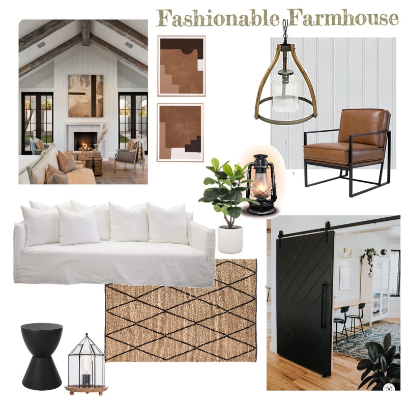 Fashionable Farmhouse Mood Board by RT Interior Design on Style Sourcebook
