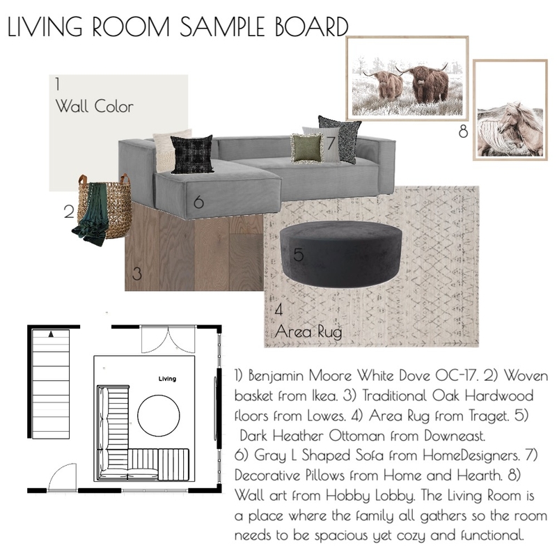 Living Room Sample Board Mood Board by whitneydana on Style Sourcebook