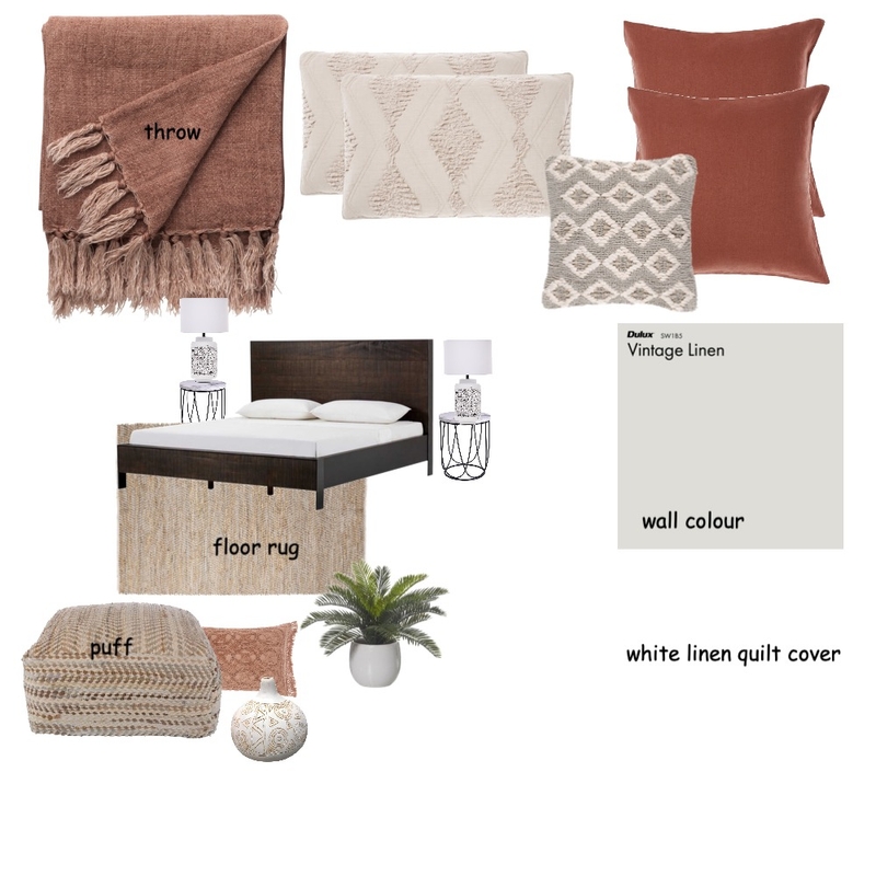 Kate Hodge bedroom Mood Board by Graceful Lines Interiors on Style Sourcebook