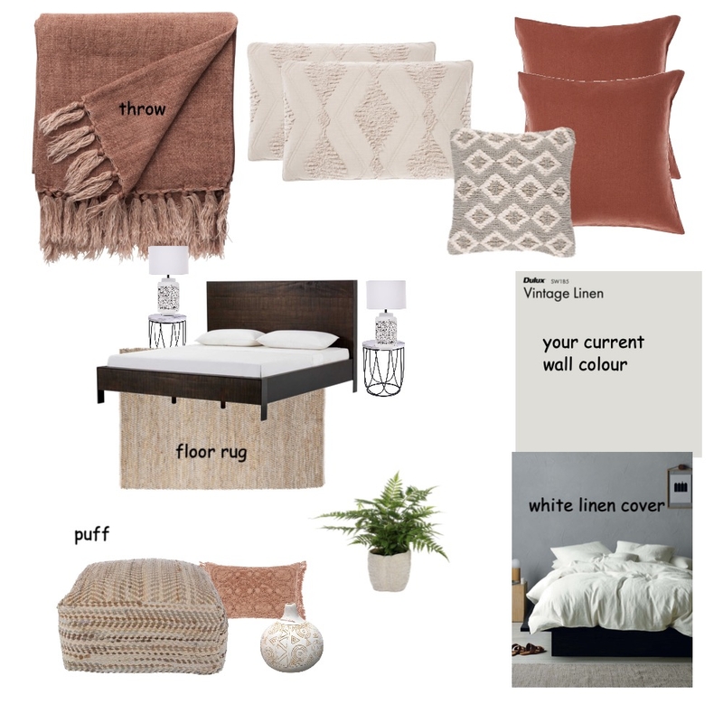 Kate Hodge bedroom Mood Board by Graceful Lines Interiors on Style Sourcebook