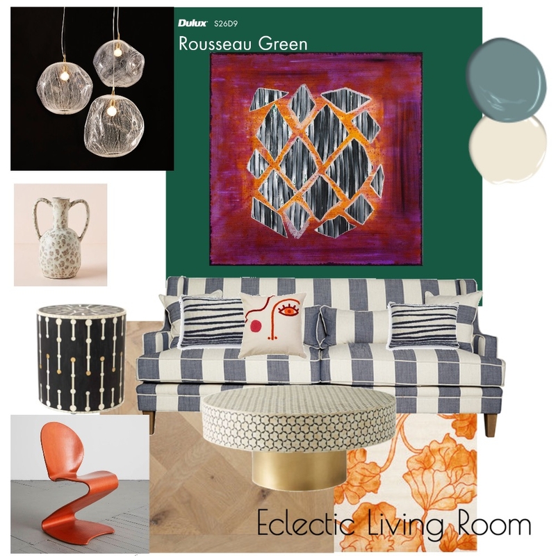 Eclectic Living Room Mood Board by Annemarie de Vries on Style Sourcebook